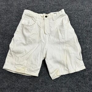 Class 955 Shorts Womens Size 3/4 Off White Denim High Waisted Vintage Cotton USA